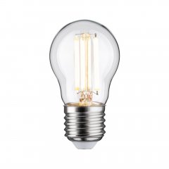 Paulmann 29211 Eco-Line Filament 230V LED Tropfen E27 1er-Set 80 mm 525lm 2,5W 3000K Klar