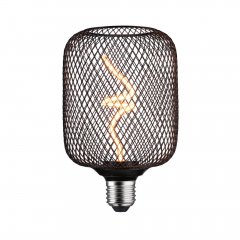 Paulmann 29262 Metallic Glow Standard 230V LED Leuchtmittel Zyl E27 160lm 4W 1800K dimmbar Schwarz