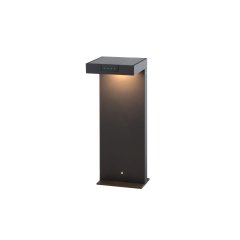 Klewe Ala Ground Mini Akku-Solarleuchte 400mm 2,2W 165lm IP65 3000K 2200mAh Ra80 graphitgrau