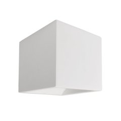 Deko-Light Wandaufbauleuchte Cube G9 Gips Wei�