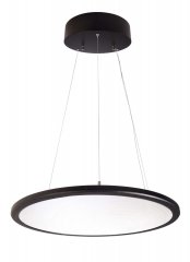 Deko-Light Pendelleuchte LED Panel transparent rund 53,7W 4000K Schwarz 342092
