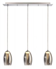 Deko-Light LED Pendelleuchte Electra 16,5W 540lm 3000K Glas silberfarben 342117
