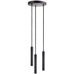 Deko-Light LED Pendelleuchte Slim 3x5W Dimmbar 2700K 1500lm Schwarz