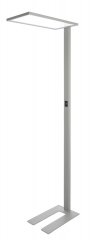 Deko-Light Stehleuchte Office One Transparent dimmbar 55W 6245lm 4000K Wei�aluminium 343022