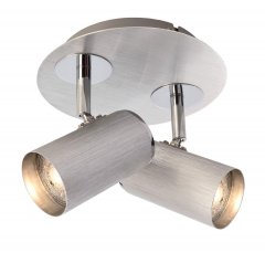 Deko-Light Deckenaufbauleuchte Indi II 2xGU10 Silber 348086
