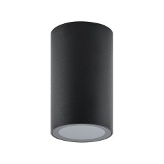 Deko-Light Deckenaufbauleuchte Can IP44 GU10 Aluminium Schwarz