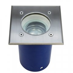 Heitronic Bodeneinbaustrahler Spandau eckig schwenkbar GU10 IP67