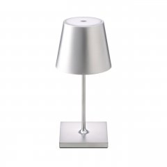 Sigor Akku-Tischleuchte Nuindie mini 250mm silberfarben 2,2W FlexMood 2200K/2700K IP54 168/197lm Ra8