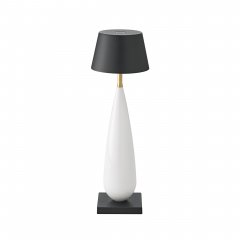 Sigor Akku-Tischleuchte Thala 220mm keramikwei�/schwarz 2,3W Flex-Mood 2200K/2700K IP65 Ra80 dim