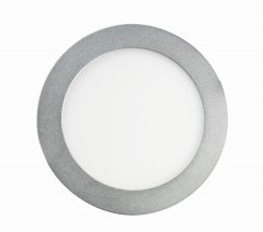 Heitronic LED Panel Lyon 168mm 12W 800lm rund silber dimmbar 3000K