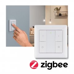 Paulmann 50134 Wandschalter Smart Home Zigbee On/Off/Dimm Wei�