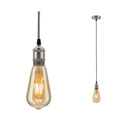 Paulmann 50385 Neordic Pendelleuchte Eldar E27 max. 60W Grau/Nickel dimmbar Metall