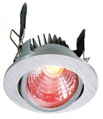 Deko-Light LED Deckeneinbauleuchte COB 68 8,5W 500lm RGB/3000K Dimmbar Silber
