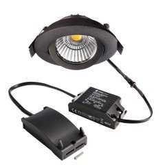 Deko-Light LED  Einbaustrahler Dione 230V 8,5W 800lm dimmbar 3000K Schwarz