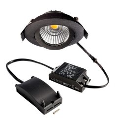Deko-Light LED Einbaustrahler Dione 8W 800lm 4000K Schwarz dimmbar