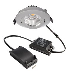 Deko-Light LED Einbaustrahler Dione 8,5W Dim to Warm 1800-3000K 480lm Silber