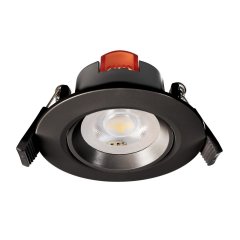 Deko-Light Einbaustrahler SMD-68mm 230V Dimmbar 2700K Round Schwarz