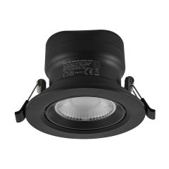Deko-Light Einbaustrahler Surtur Tilt 83mm 9W Dim to warm 1800-2700K Schwarz