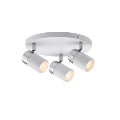 Paulmann 66712 Spotlight Zyli IP44 GU10 230V max. 3x10W dimmbar Wei�/Chrom