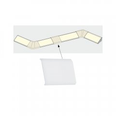 Paulmann 70263 LED Strip Profil Delta Verbinder Cover 4er Set Satin