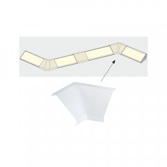 Paulmann 70264 LED Strip Profil Delta Verbinder Corner 2er Set Satin