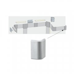 Paulmann 70274 LED Strip Profil Duo Verbinder End Cap 2er Set Alu matt