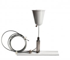 Deko-Light 3-Phasen Schienensystem D Line/Dali Seilabh�ngungshalter mit Deckenrosette 1,5m Verkehrsw
