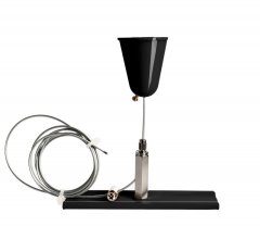 Deko-Light 3-Phasen Schienensystem D Line/Dali Seilabh�ngungshalter mit Deckenrosette 1,5m Graphitsc