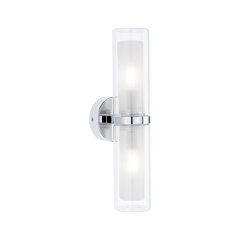 Paulmann 71077 Selection Bathroom Wandleuchte Luena IP44 E14 230V max. 2x20W dimmbar Chrom/Glas