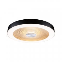 Paulmann 71180 LED Deckenleuchte Volea IP44 3000K 500lm / 2400lm 4W / 18,5W dimmbar Schwarz/Gold