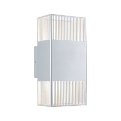 Paulmann 71253 LED Wandleuchte Tharin IP44 3000K 120x104mm 2x3,7W Silber