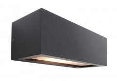 Deko-Light Wandaufbauleuchte Rilongo A E27 IP54 Basaltgrau 730330