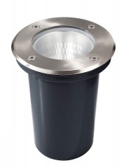 Deko-Light Bodeneinbauleuchte Phakt Rund E27 IP67 Silber