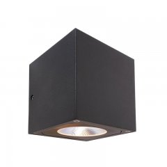Deko-Light LED Wandaufbauleuchte Cubodo II Single DG 9W 600lm 3000K IP55 Dunkelgrau 731024