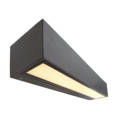 Deko-Light LED Wandaufbauleuchte Linear II Double 250mm 14W 1155lm 3000K IP65 Dunkelgrau