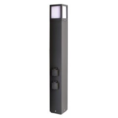 Deko-Light Energieverteiler Facado Socket 1000mm E27 IP54 Dunkelgrau