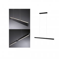 Paulmann 76989 LED Pendelleuchte Touchless Sensor Aptare 2700K dimmbar 2x2280lm 2x16,5W Schwarz geb.