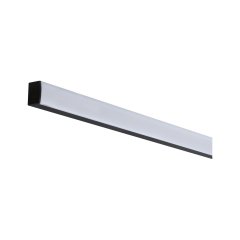 Paulmann 78903 Square Profil 2m schwarz mit wei�em Diffusor eloxiert
