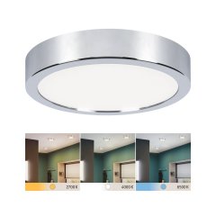 Paulmann 78925 LED Panel Aviar IP44 rund 220mm 13W 1050lm White Switch Chrom