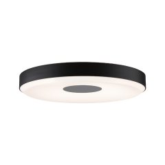 Paulmann 79518 LED Deckenleuchte 3-Step-Dim Puric Pane 2700K 1600lm 230V 23W dimmbar Schwarz/Grau