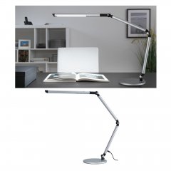 Paulmann 79562 LED Schreibtischleuchte 3-Step-Dim FlexBar White Switch 700lm 9,5W Silber matt