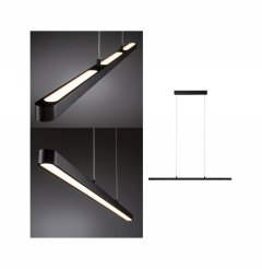 Paulmann 79693 LED Pendelleuchte Lento 2700K 1800lm 42W Schwarz matt dimmbar