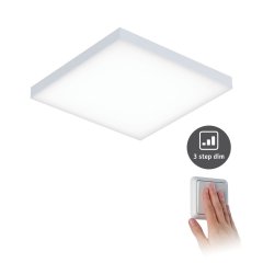 Paulmann 79820 LED Panel 3-Step-Dim Velora eckig 225x225mm 12W 1200lm 3000K Wei� dimmbar