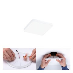 Paulmann 79935 VariFit LED Einbaupanel Veluna Edge IP44 eckig 90x90mm 6W 500lm 4000K Wei�
