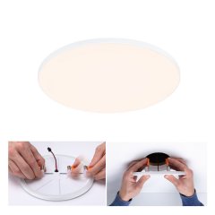 Paulmann 79946 VariFit LED Einbaupanel Veluna Edge IP44 rund 200mm 17W 1500lm 3000K Wei� dimmbar