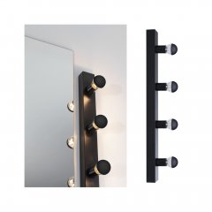 Paulmann 80099 Spiegelleuchte Regula II IP44 E14 230V max. 4x40W dimmbar Schwarz