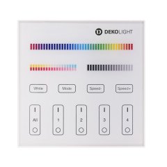 Deko-Light Steuerung RF RF-smart Wandfernbedienung wei� 230V 4 Zonen Single/CCT/RGB/RGBW