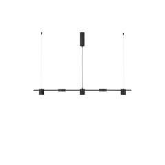 Nova Luce NORDIK LED Pendelleuchte Schwarz 28W dimmbar 3000K