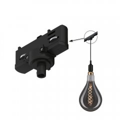 Paulmann 91387 ProRail3 Pendeladapter Universal max. 1150W 230V Schwarz