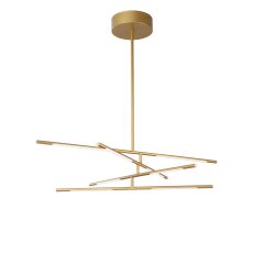 Nova Luce Raccio LED Pendelleuchte Gold dimmbar h�henverstellbar 3000K 48W